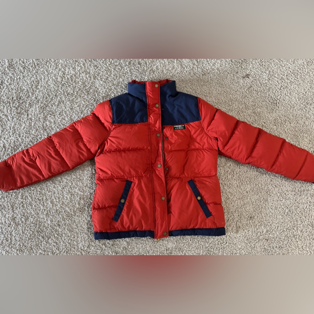 LLBean classic down jacket size S women